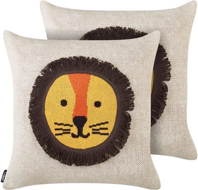 SARANGAR - Sierkussen set van 2 - Beige - Katoen