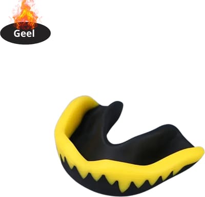 Livano Mouthguard - Bitje Kickboksen - Vechtsport - Gebitsbeschermer - Boksen - Kinderen & Volwassenen - Geel