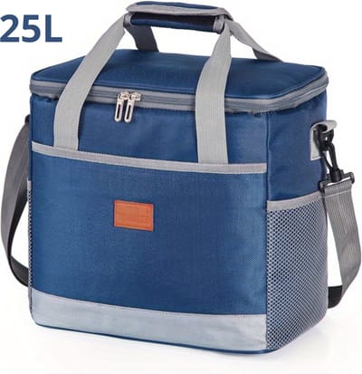 Nivard Koelbox - Koeltas - Frigobox - Autokoelbox - Lichtgewicht - Coolbox - Wielen - Draagbaar - Marineblauw 25 Liter