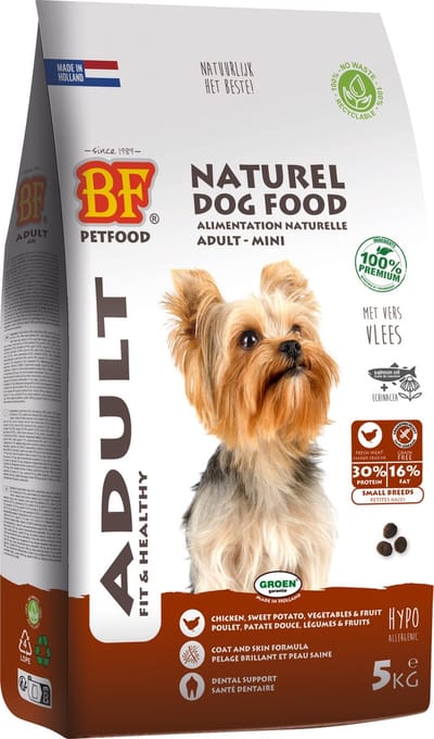Hondenvoer BF Petfood - Graanvrij, Rijk aan Kip - Small Breed 5kg