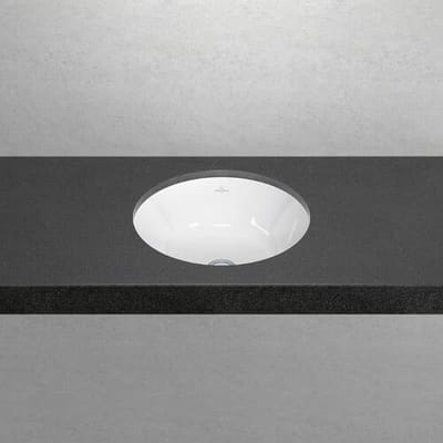 Villeroy & Boch Architectura - Inbouw wastafel, diameter 40 cm, met overloop, alpine wit 5A754501