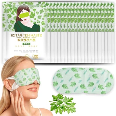 Thijox - 20 Stuks Warm Oogmasker, Stoomoogmasker, Verwarmend Oogmasker met Alsem voor Droge en Gezwellene Ogen, Donkere Kringen Oogverzorging, Ideaal
