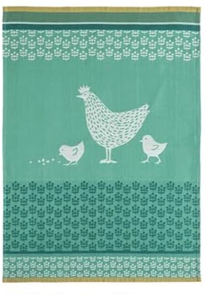 Theedoek van jacquard, katoen, 50 x 75 cm - Dierenmotief