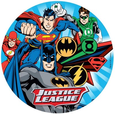 DEKORA - Eetbare taartdecoratie Justice League