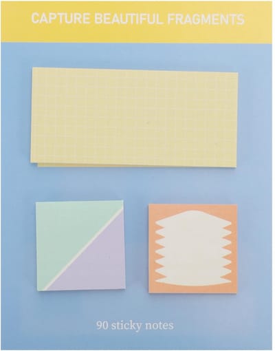 Dailygoods- Zelfklevende Notities - Duurzaam Gerecycled Papier - Klein Formaat - Betrouwbare Lijm - Organisatie in Kleuren - Voor Thuis/Kantoor - Plaknotities