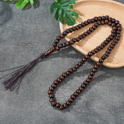 99 Kralen Moslim Gebedskralen Elegant Houten Islamitisch Gebed Tellen Kwastje Dagelijkse Gebedskralen Elegante Gebedskralen | Gladde Textuur Kralen,