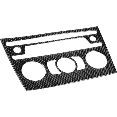 Auto Airconditioning CD Paneel Sierlijst Frame Koolstofvezel Decor Pasvorm voor E84 X1 2011-2015 black