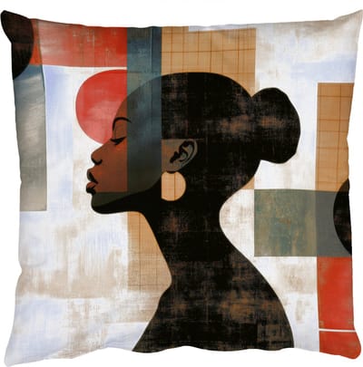 Sierkussens - Kussentjes Woonkamer - 50x50 cm - Zijaanzicht - Vrouw - Vormen