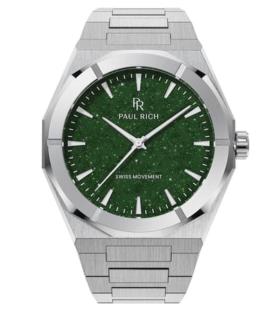 Paul Rich Star Dust II Silver Green SD206 horloge