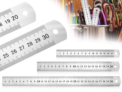 Dailygoody - Liniaal Set - Precisie Meetinstrumenten - 15cm 20cm 30cm - Ideaal voor School en Kantoor - Perfect voor Tekenwerk en Ontwerpen