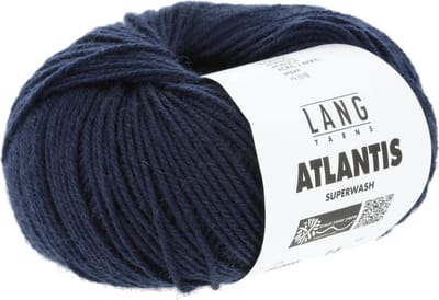 Lang Yarns Atlantis - 35 marineblauw - Wol/Acryl-Mix Garen