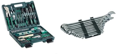 Complete Gereedschapskoffer en Combinatiesleutelset - 87 Delige en 12 Delige Sets voor Professioneel Gebruik