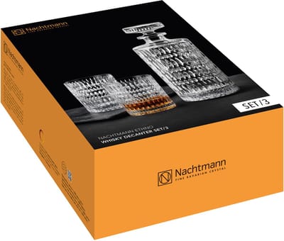 Nachtmann Ethno whiskykarafset, 3-delig, karaf, tumbler, drinkglas, kristalglas, 106157