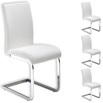 Schommelstoelen LETICIA, set van 4 - Wit