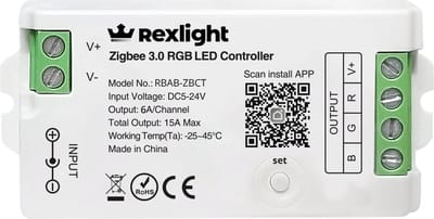Losse Zigbee 3.0 controller voor RGB led strips - Werkt met de bekende verlichting apps