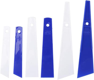 Complete Set voor Plastic Lijm Gereedschap, Lijm Schraper voor Leerbewerking en Handgemaakte Ambachten, Geschikt voor Huishoudelijk en Industrieel Gebruik