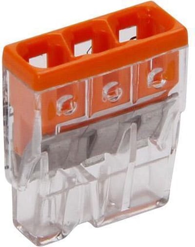 Wago Lasklem 3-voudig 0,5 - 2,5 Mm² Oranje 10 Stuks