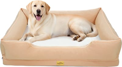 BingoPaw XXL Hondenbank voor Grote Honden - 111x88cm - Orthopedische Ondersteuning - Robuust & Wasbaar