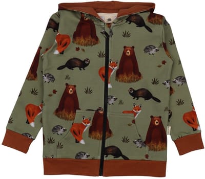 Walkiddy® Kinder Sweatjack - Jongens & Meisjes – Autumland serie – Maat 110 – GOTS-gecertificeerd Biologisch Katoen | Comfort & Duurzaamheid voor Kinderen