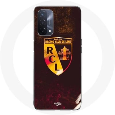 Oppo A93 5G case rcl lens oranje zwarte achtergrond