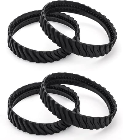 Vervanging Zwembadreinigerbanden 4-Pack Zwembadrubberbanden voor Zodiac MX6 MX8 Elite - Zware Rubberen Wielen - Duurzaam en Betrouwbaar