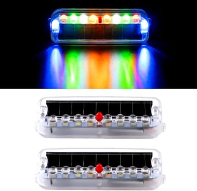 2 Stuks Waterdichte Zonne RV Traplampen - RV Voortuinverlichting - Magnetische Strip Buitenverlichting voor Reistrailers en Campers