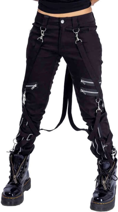 Heartless Broek rechte pijpen -30/32 inch- Meissa Zwart