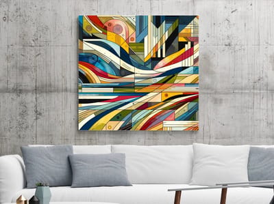 Kunstprint | Wanddecoratie | Dibond | 100 × 100 cm