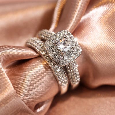 18K Gouden Ring voor Vrouwen Natuurlijke 1 Karaat Diamant Volledige Diamanten Sieraden Sieraden Trouwring Cadeau Ringdoos Trouwringen Anillos Mujer 5 brown