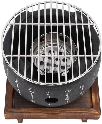 OmGoods - Dailygoody - Japanse Stijl Grill - Mini Draagbare Grill - Lichtgewicht en Praktisch - Houtskool Kachel - Voor Binnen en Buiten - Tafelblad Grill