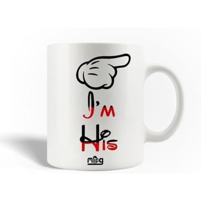 Mug en Céramique - MANIACASE - Mickey Mouse - 30cl - Blanc - Compatible lave-vaisselle
