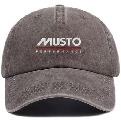 Musto Performance Custom Vintage Gewassen Katoenen Baseballpet Uniseks Retro Zachte Top Verstelbare Snapback Hoed Voor Buitensporten gray
