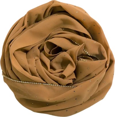 Bovista Hoofddoek - Hijab - Dames - Abaya - Sjaal - Islamitische Kleding - Moslim Kleding - Alhamdulillah - Bruin