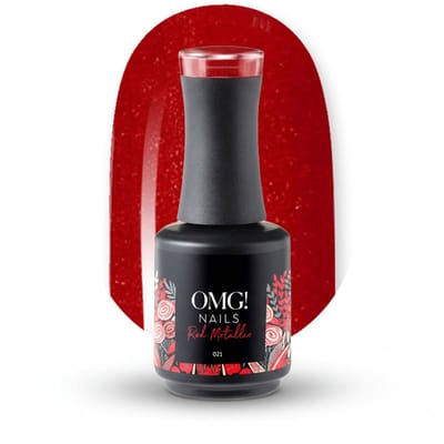 Limea Gellak 021 Red Metallic 15ml - Gel nagellak - Rode Gel lak - OMG nails - Rood