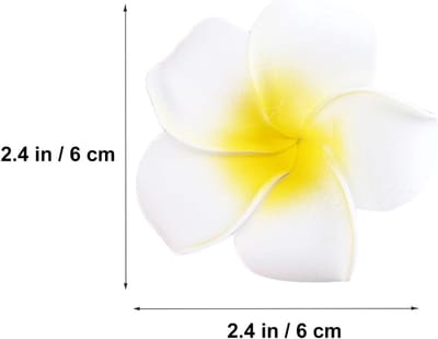 100 Stuks Kunstbloemen Plumeria Wit voor Bruiloft en Decoratie