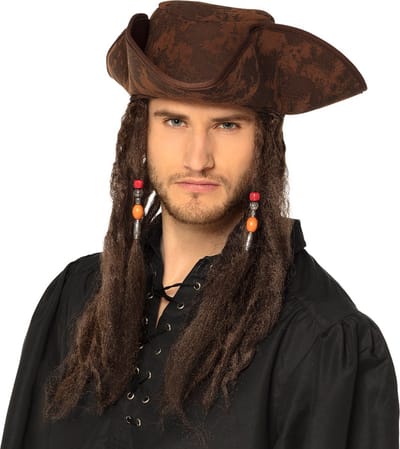 Boland - Hoed piraat Dirty Joe Bruin - 58 - Volwassenen - Mannen - Piraten