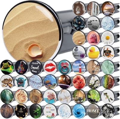 Wastafelstop - Afvoerstop Gootsteen - Badkamer Accessoire - Verstelbare Hoogte - 40 x 85 mm - clam