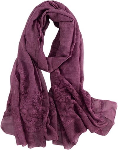 Zachte Sjaal - Dames Bandana - Stijlvol Accessoire - Zijdeachtig Gevoel - Extra Lang - Wijnrood