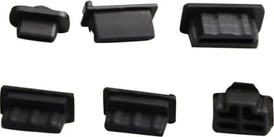 Hiden - Siliconen console plugs - Anti Stof - Console accessoires - Geschikt voor PS5 - Zwart