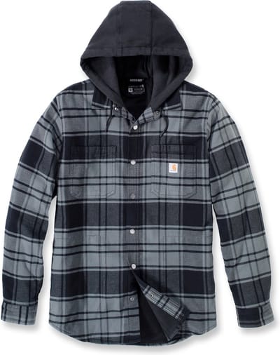Carhartt Jasje van flanel met fleecevoering en capuchon, model Jac Elm