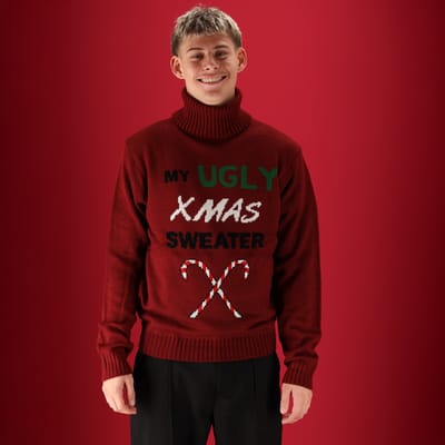 Morethansocks - Foute kersttrui heren - Turtle nek - kerstrrui - kerstrui heren - My ugly X-mas sweater - kersttruien - kerst trui
