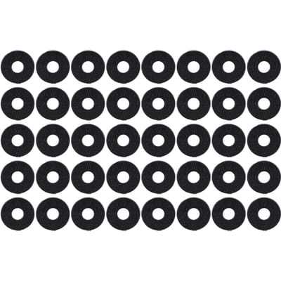 Lot de 40 joints de sangle de guitare, boutons de ceinture de basse, blocs antidérapants, rondelles de blocage en PE de remplacement black