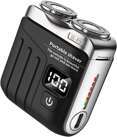 Compact Elektrisch Scheerapparaat voor Heren - USB Oplaadbaar & Waterbestendig - Ideaal voor Reizen
