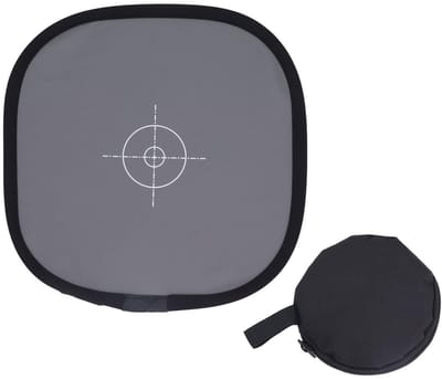 Dailygoods- Witbalanskaart 30 Cm - Dubbelzijdige Grijze/Witte Kaart - Draagbaar/Opvouwbaar - Lichtgewicht - Nauwkeurige Blootstelling - Fotografie Reflector