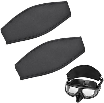 2-stuks Maskerband duiken - Duikbrilband Maskerband - Maskerband neopreen - Voorkomt dat het haar in de knoop raakt - Comfortabel om te dragen -18,5 x 8,5 cm - Geschikt voor duiken, snorkelen en zwemmen - Zwart