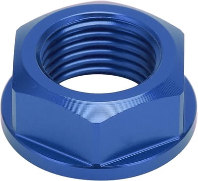 M16x1.5 Voorwielas Moer voor Motoren - CNC Aluminium Vervangingsonderdeel voor CRF250R, CRF450R en CRF250RX in Blauw, Duurzaam en Lichtgewicht