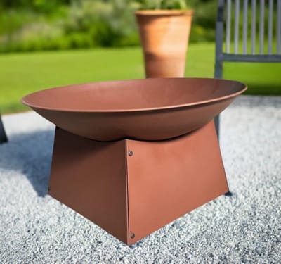 Vuurschaal in Roestlook - Terrasdecoratie en Grillplaats 58 cm