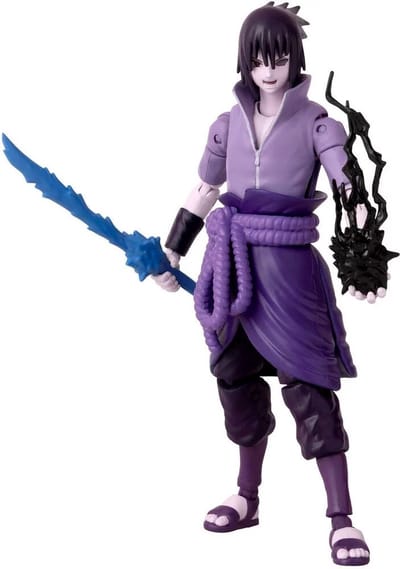 Bandai - Anime Heroes - Naruto Shippuden - Sasuke Uchiha Anime helden Figuur 17 cm - Sasuke Rinnegan / Mangekyo Sharingan Actiefiguur - Officieel Gelicenseerd - Speelgoed voor Kinderen 4+ - 36962
