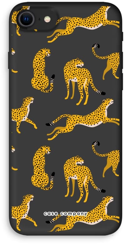 Case Company® - Hoesje geschikt voor iPhone SE 2020 hoesje - Luipaard - Biologisch Afbreekbaar Telefoonhoesje - Bescherming alle Kanten en Schermrand