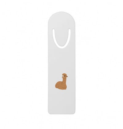 Hacebo® - Lama metalen boekenlegger - Alpaca - Dieren liefhebbers - Dierentuin - kameelachtigen - zoogdieren Bladwijzer boekenleggers - 12.7 cm x 3.2cm